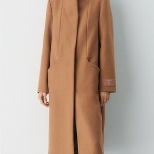 Aritzia Wilfred Classic Camel Trench Coat